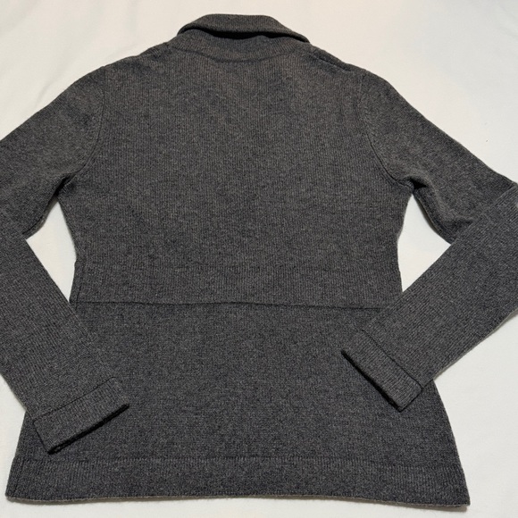 Neiman Marcus Charcoal Cashmere Blazer Cardigan M - Picture 6 of 7